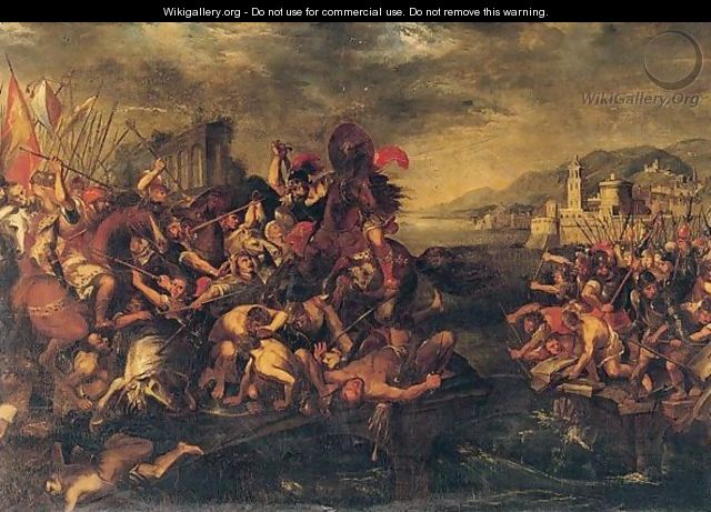 Horatius Cocles Fighting The Estruscan Forces - Stefan Kessler