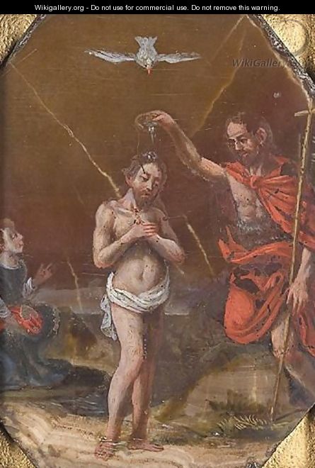 The Baptism Of Christ - Italian School