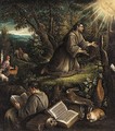Saint Francis Recieving The Stigmata - (after) Leandro Bassano