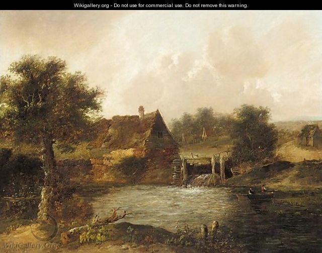 The watermill - (after) Charles Morris
