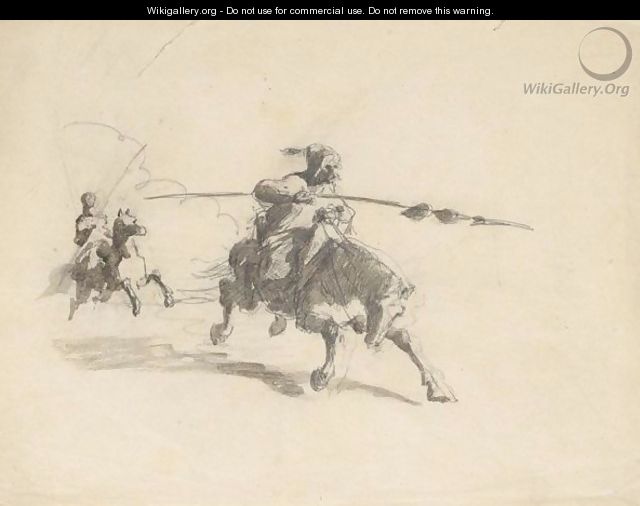 Arabs on horseback - (after) Carl Haag