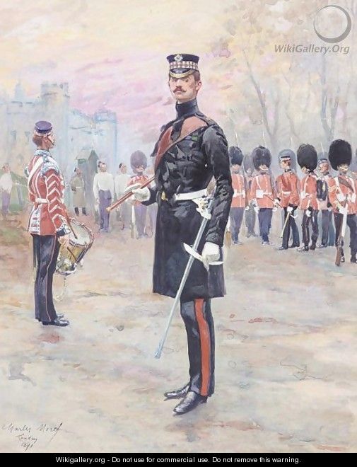 Officer and guards reveiew - Charles Morel