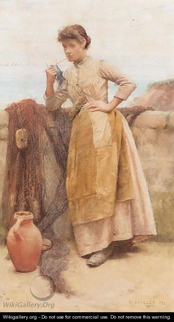 In thought - Walter Langley