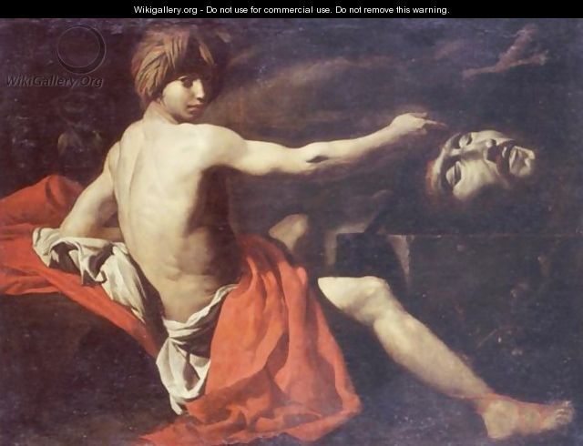 David With The Head Of Goliath - Neapolitan School