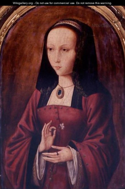 Portrait Of A Lady, Presumed To Be Jeanne-La-Folle - Flemish School