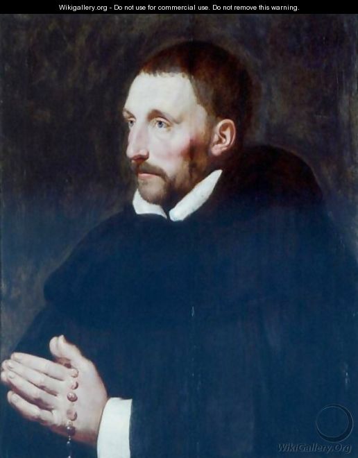 Portrait Of A Cleric, Thought To Be Padre De Buzzara - (after) Sir Peter Paul Rubens