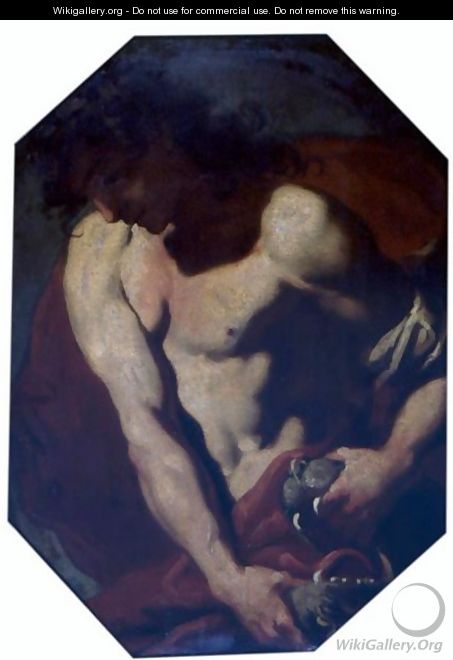 Samson And The Lion - (after) Giovanni Battista Tiepolo