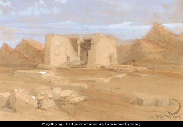 The Temple At Tafa In Nubia - David Roberts