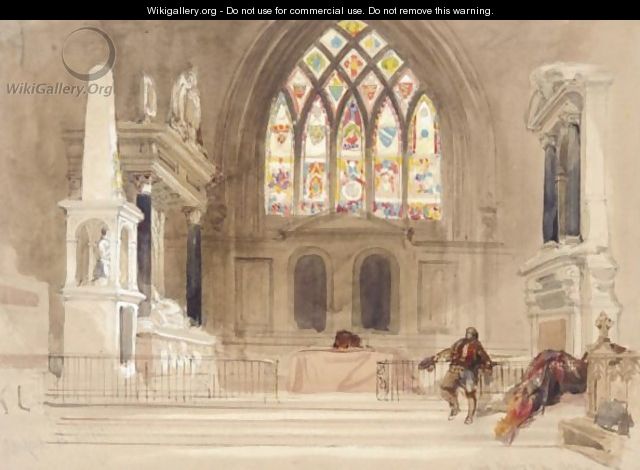 The Interior Of Stanford On Avon Church, Leicestershire - David Roberts