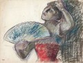 Danseuse A L'eventail 2 - Edgar Degas