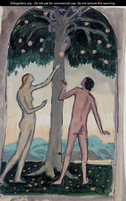 Adam And Eve - Roger Fry