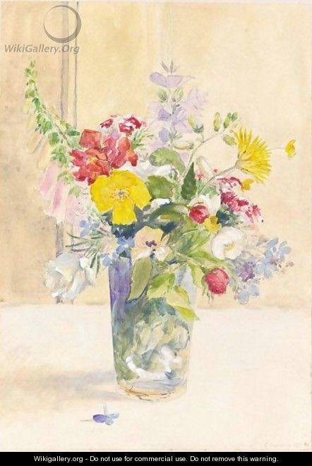 Still Life Of Flowers - Gerard Chowne