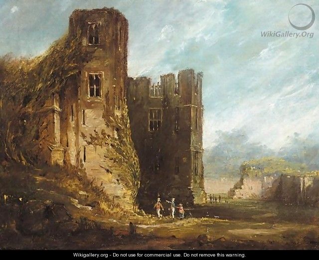 A view of Kenilworth castle - (after) Thomas Allom