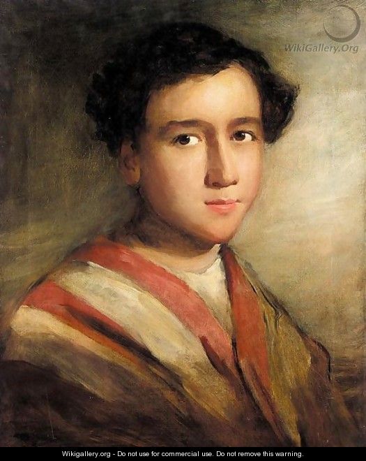 Portrait of a middle eastern boy - Thomas Phillips