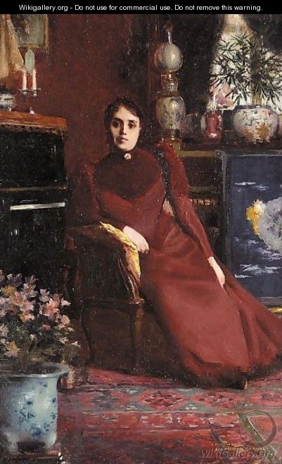 Portrait Of Madame Richard - Auguste Francois Gorguet
