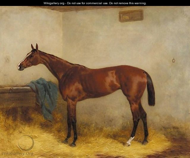 Chopette, A Bay Racehorse In A Stable - Harry Hall