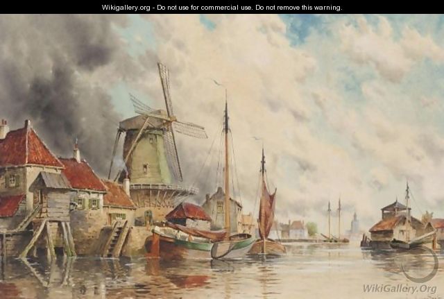 Haarlem Canal, Holland - Louis Van Staaten