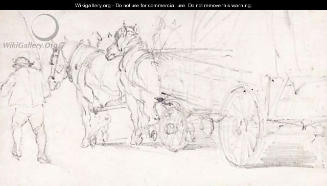 A Horse And Cart - John Constable
