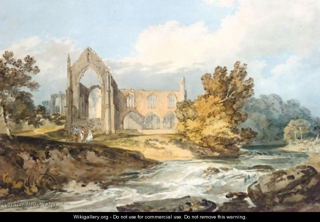 Bolton Abbey, Yorkshire On The Wharfe - Joseph Mallord William Turner