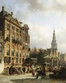 A View Of The Jodenbreestraat With The Rembrandthuis, Amsterdam - Cornelis Springer