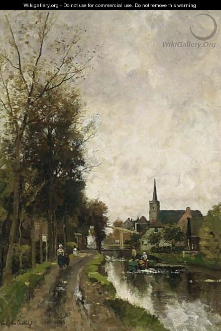 A View Of Loenen Aan De Vecht - Fredericus Jacobus Van Rossum Chattel