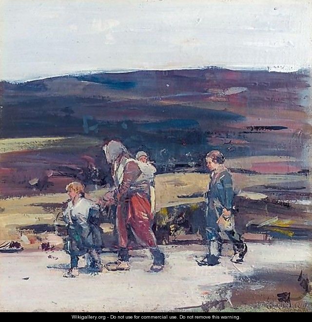 Travellers On The Moor - Hugh Munro