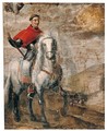Equestrian Portrait Of Cardinal Francisco Ximenes De Cisneros (1436 - 1517) - Spanish School