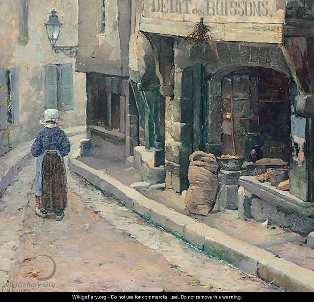 La Rue Jerzual, Dinan - Walter Frederick Osborne