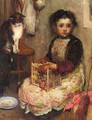 Small Girl With A Cat - Walter Frederick Osborne