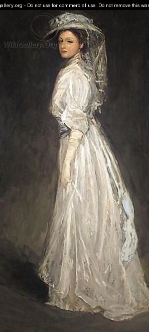 Portrait Of Mrs Charles Baker - Sir John Lavery