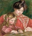 Gabrielle Et Coco Jouant Aux Dominos - Pierre Auguste Renoir