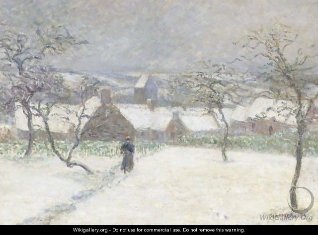 La Neige A Mortain - Gustave Loiseau