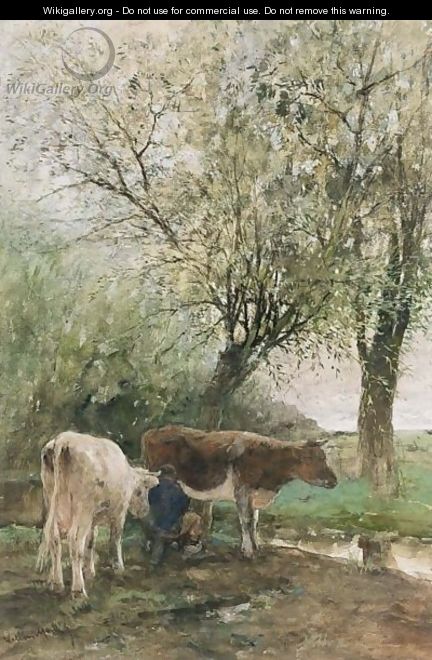 Milking Time - Willem Maris