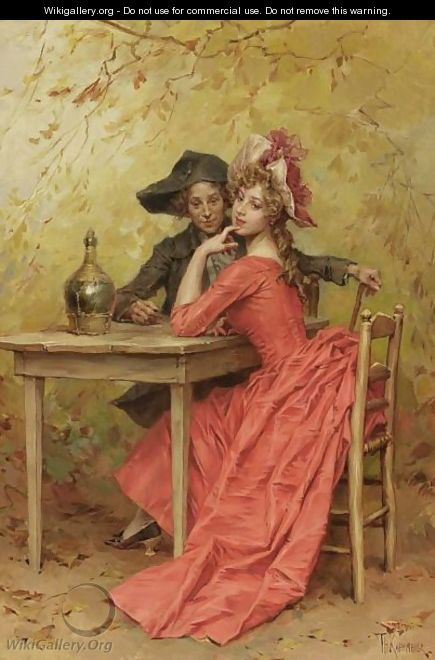 The Flirtation - Frederick Hendrik Kaemmerer