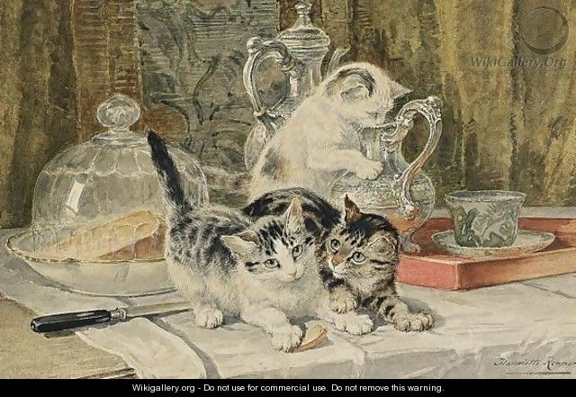 Lunch Time - Henriette Ronner-Knip