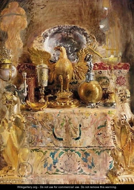 Treasures In The Granovitaya Palata - Konstantin Egorovich Egorovich Makovsky