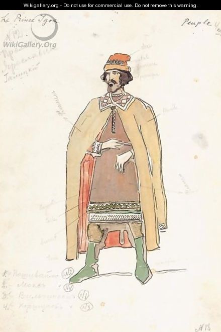 Design For A Peasant From Prince Igor - Konstantin Alexeievitch Korovin