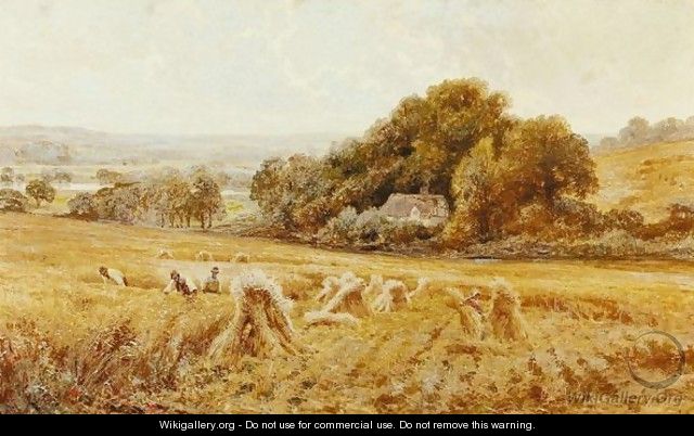 A Berkshire Cornfield - (after) John Horace Hooper