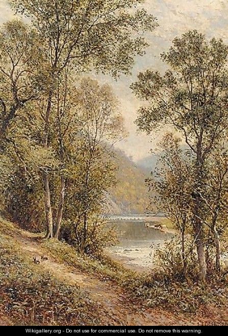 Path On The River Bank - Alfred Glendening