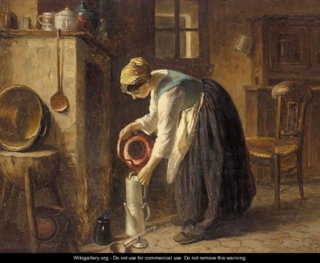 Woman Making Coffee - (after) Paul Signac