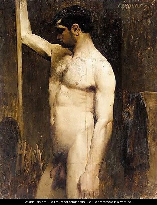 Male Nude In The Studio Of Gustave Moreau 2 - Pierre Amede Marcel-Beronneau
