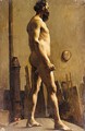 Male Nude In The Studio Of Gustave Moreau - Pierre Amede Marcel-Beronneau