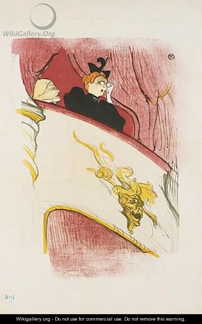 La Loge Au Mascaron Dore 2 - Henri De Toulouse-Lautrec