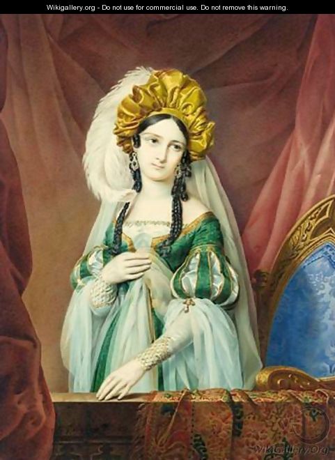 Portrait Presume De La Princesse Mathilde De Wurstenberg - Michel-Ghislain Stapleaux
