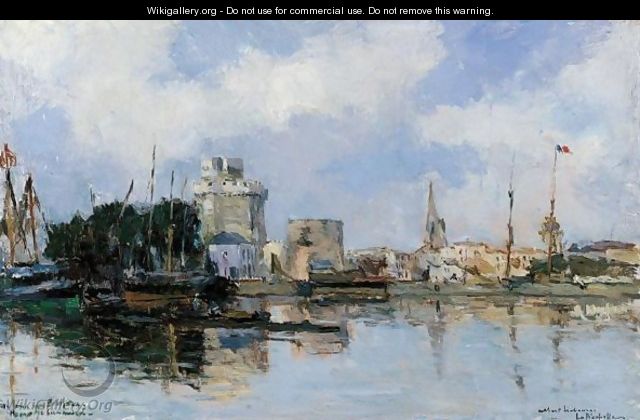 La Rochelle, Le Bassin Du Port, Ciel Tres Lumineux - Albert Lebourg