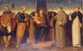 Madonna And Child Surrounded By Saints Roch, Peter, Francis And Dominic - Pavian School