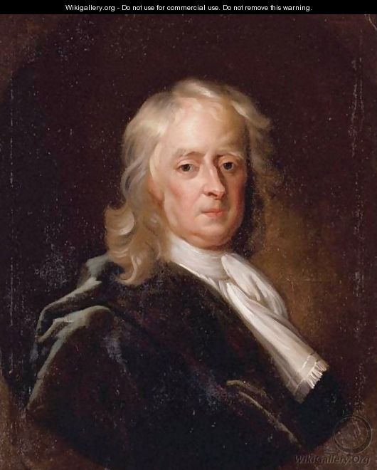 Portrait Of Sir Isaac Newton - English School