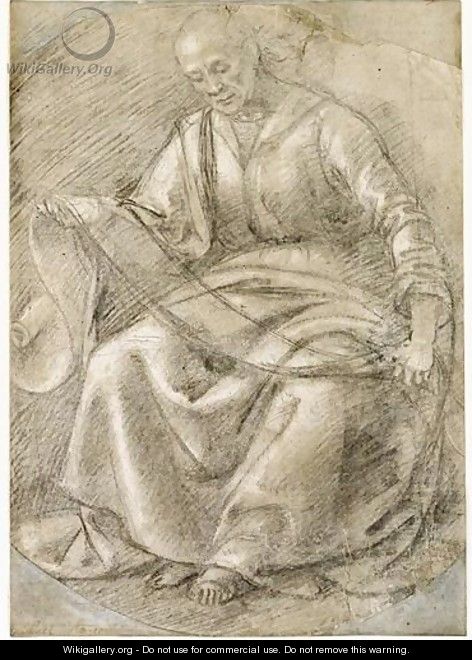 Study For A Seated Prophet - Luca Signorelli