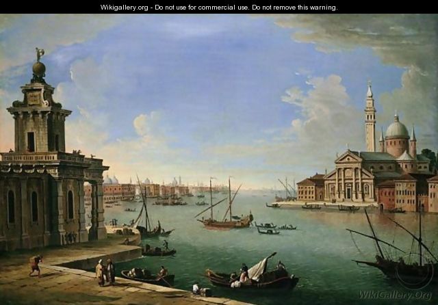 Venice, The Bacino Di San Marco Looking East With The Punta Della Dogana And San Giorgio Maggiore - Antonio Joli