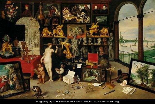 The Sense Of Sight And Touch - Jan, the Younger Brueghel